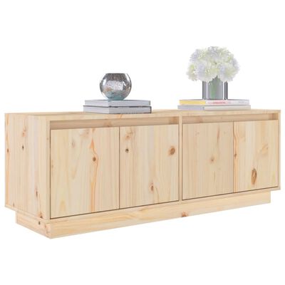 vidaXL TV Cabinet 110x34x40 cm Solid Wood Pine, natural vidaXL TV Cabinet 110x34x40 cm Solid Wood Pine