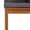 vidaXL 7 Piece Garden Lounge Set with Cushion Solid Acacia Wood
