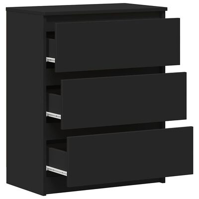 vidaXL Sideboard Black 60x35x76 cm Engineered Wood, black vidaXL Sideboard Black 60x35x76 cm Engineered Wood