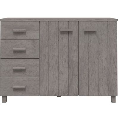 vidaXL Sideboard HAMAR Light Grey 113x40x80 cm Solid Wood Pine, light grey vidaXL Sideboard HAMAR Light Grey 113x40x80 cm Solid Wood Pine