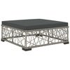 vidaXL 5 Piece Garden Lounge Set with Cushions Poly Rattan Grey