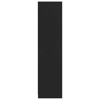 vidaXL Wardrobe Black 100x50x200 cm Engineered Wood, black vidaXL Wardrobe Black 100x50x200 cm Engineered Wood