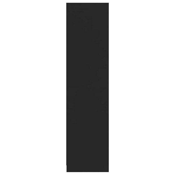 vidaXL Wardrobe Black 100x50x200 cm Engineered Wood