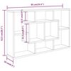 vidaXL Wall Shelf Sonoma Oak 85x16x52.5 cm Engineered Wood