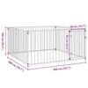 vidaXL Outdoor Dog Kennel 200x200x100 cm