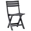 vidaXL Folding Garden Chairs 2 pcs Plastic Anthracite