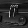 vidaXL Three Piece Hardcase Trolley Set Black 45.5/55/66 cm