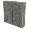 vidaXL Gabion Wall with Covers Galvanised Steel 100x20x100 cm