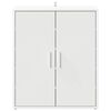 vidaXL Shoe Cabinet White 60x35x70 cm Engineered Wood