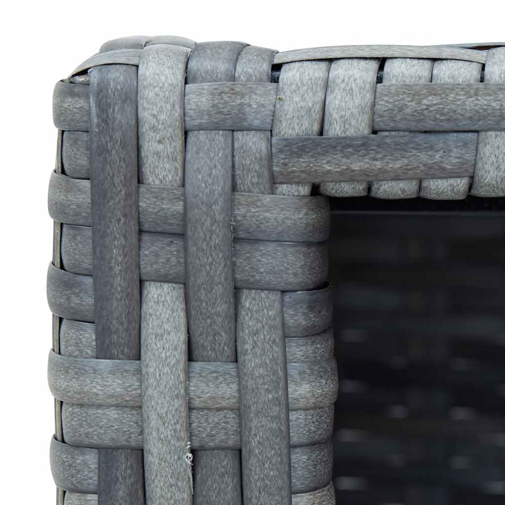 vidaXL Spa Step Grey Poly Rattan 92x45x25 cm