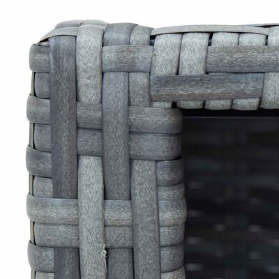 vidaXL Spa Step Grey Poly Rattan 92x45x25 cm, grey vidaXL Spa Step Grey Poly Rattan 92x45x25 cm