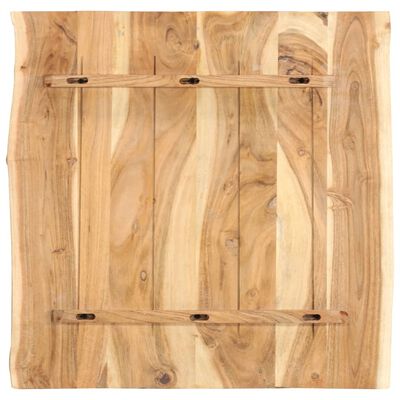 vidaXL Table Top Solid Acacia Wood 58x(50-60)x2.5 cm