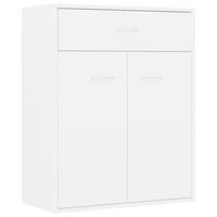 vidaXL Sideboard White 60x30x75 cm Engineered Wood, white vidaXL Sideboard White 60x30x75 cm Engineered Wood