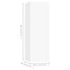 vidaXL TV Cabinets 4 pcs White 30.5x30x90 cm Engineered Wood
