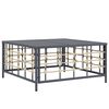 vidaXL 9 Piece Garden Lounge Set with Cushions Anthracite Poly Rattan