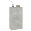 vidaXL Sideboard with 6 Drawers Concrete Grey 50x34x96 cm Engineered Wood