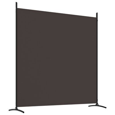 vidaXL 3-Panel Room Divider Brown 525x180 cm Fabric