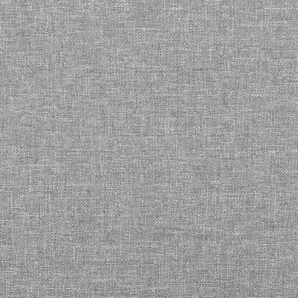 vidaXL Bed Frame without Mattress Light Grey 90x200 cm Fabric