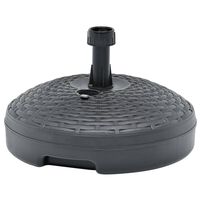 vidaXL Umbrella Base Sand/Water Filled 20 L Anthracite Plastic Rattan, anthracite vidaXL Umbrella Base Sand/Water Filled 20 L Anthracite Plastic Rattan