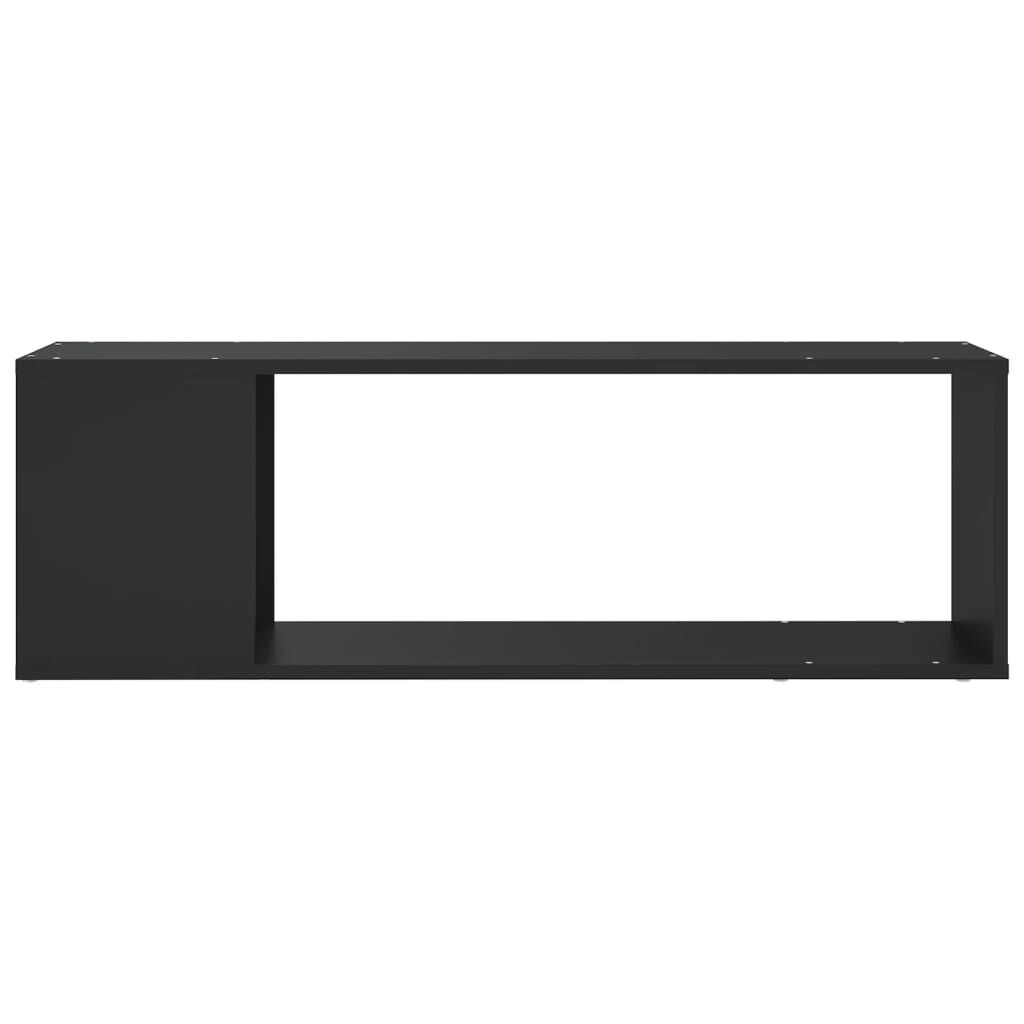 vidaXL TV Cabinet Black 100x24x32 cm Engineered Wood