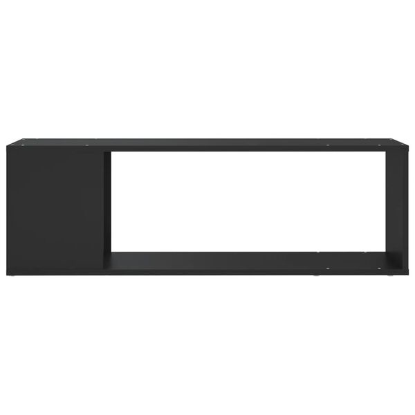 vidaXL TV Cabinet Black 100x24x32 cm Engineered Wood