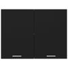 vidaXL Hanging Cabinet Lyon Black 80x31x60 cm Engineered Wood
