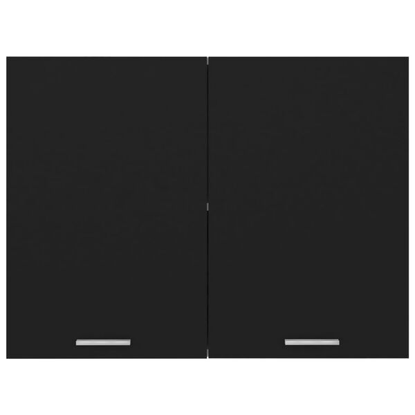vidaXL Hanging Cabinet Lyon Black 80x31x60 cm Engineered Wood