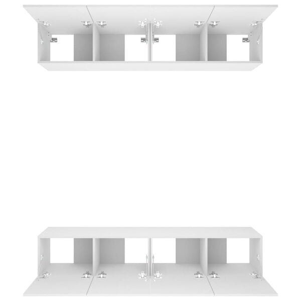 vidaXL TV Cabinets 4 pcs White 80x30x30 cm Engineered Wood