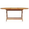 vidaXL 7 Piece Garden Dining Set Leaf Pattern Fabric and Solid Wood