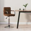 vidaXL Bar Stool Brown Fabric
