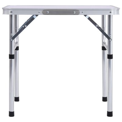 vidaXL Folding Camping Table White Aluminium 60x45 cm, white vidaXL Folding Camping Table White Aluminium 60x45 cm
