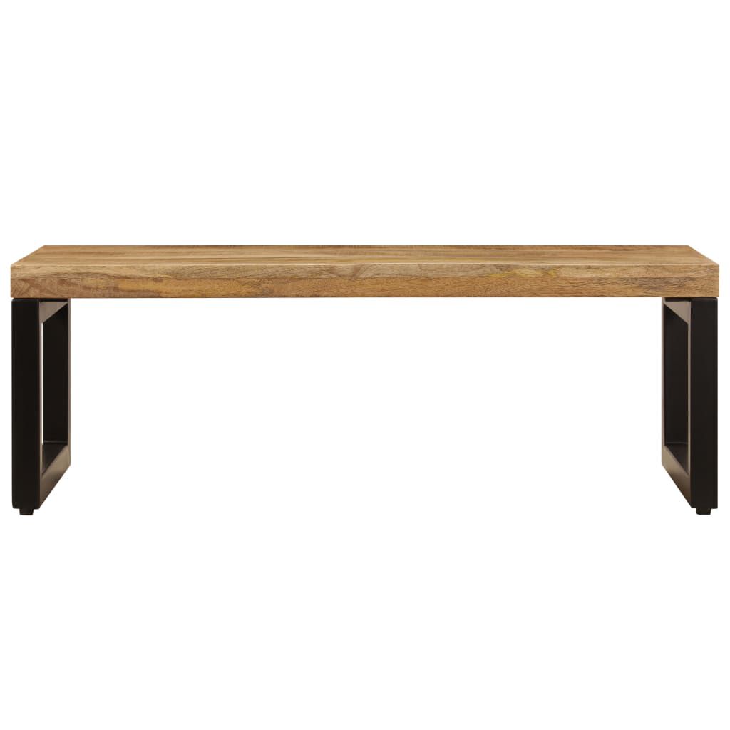 vidaXL Coffee Table 100x50x35 cm Solid Mango Wood and Steel