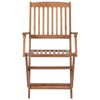 vidaXL Folding Garden Chairs 6 pcs Solid Acacia Wood