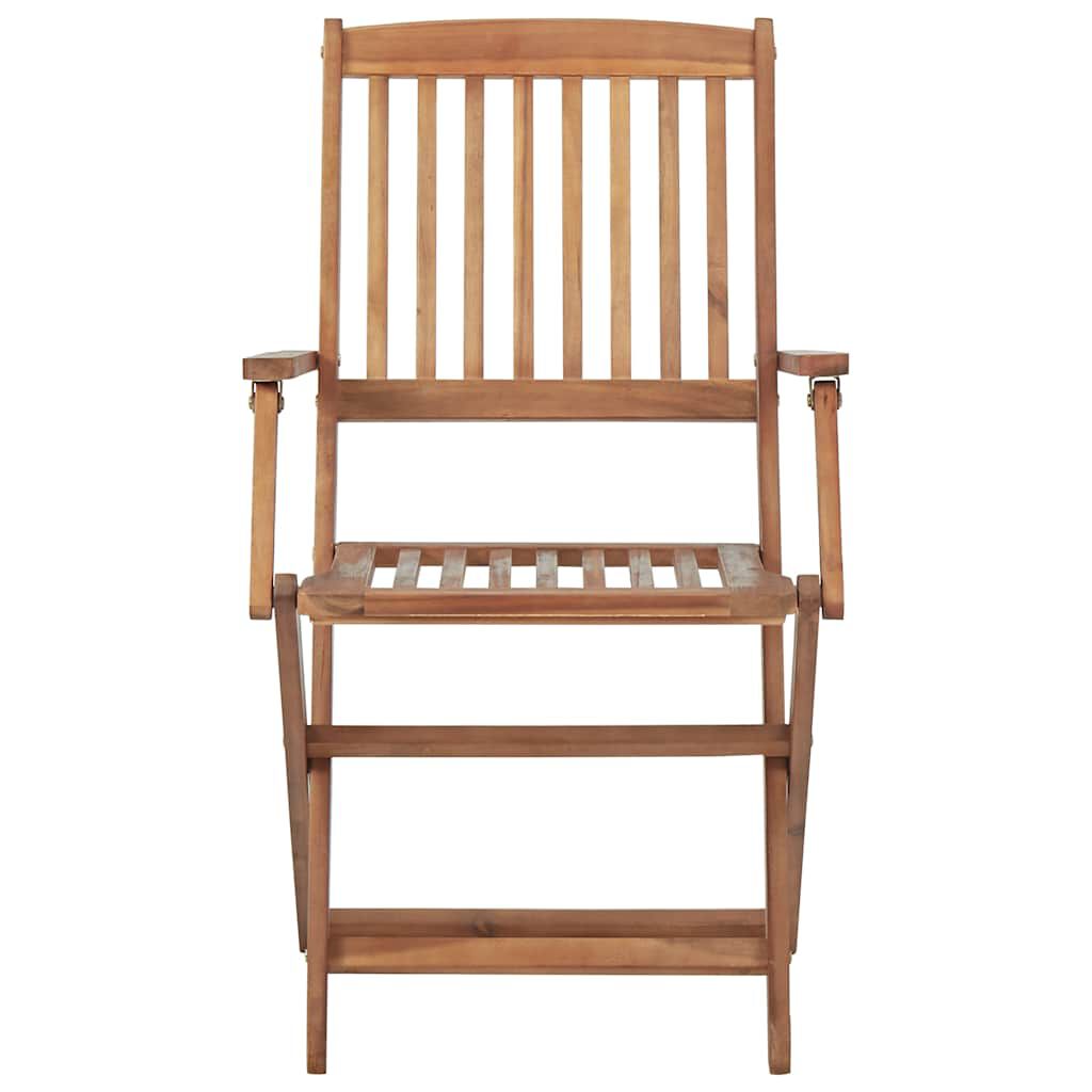 vidaXL Folding Garden Chairs 6 pcs Solid Acacia Wood