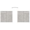 vidaXL Sideboard Concrete Grey 160x36x75 cm Engineered Wood