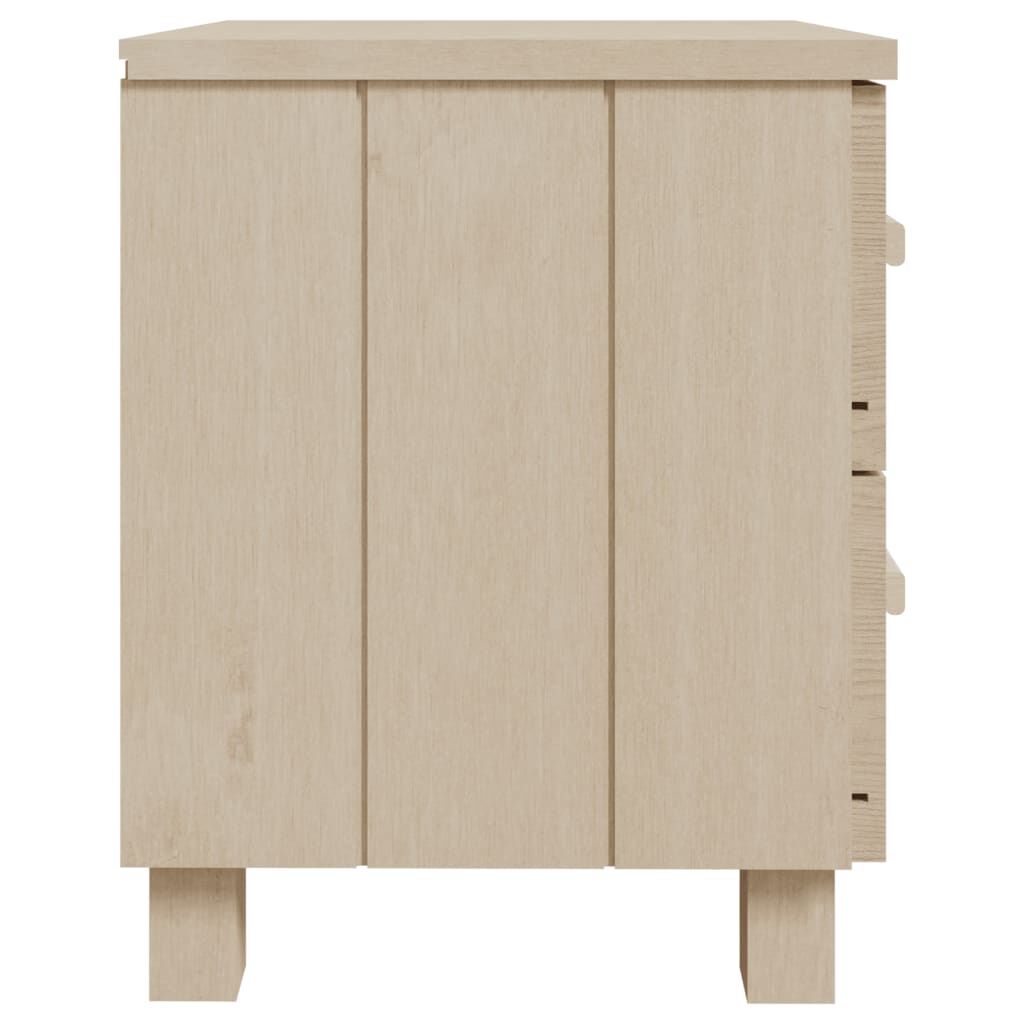 vidaXL Bedside Cabinet HAMAR Honey Brown 40x35x44.5cm Solid Pinewood