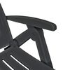 vidaXL Sun Lounger with Footrest Plastic Anthracite