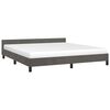 vidaXL Bed Frame without Mattress Dark Grey 183x203 cm King Velvet
