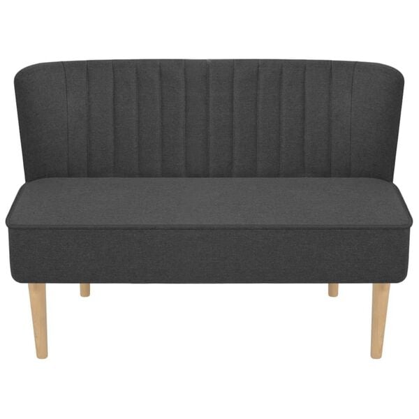 vidaXL Sofa Fabric 117x55.5x77 cm Dark Grey