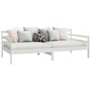 vidaXL Day Bed without Mattress White Solid Wood Pine 90x200cm