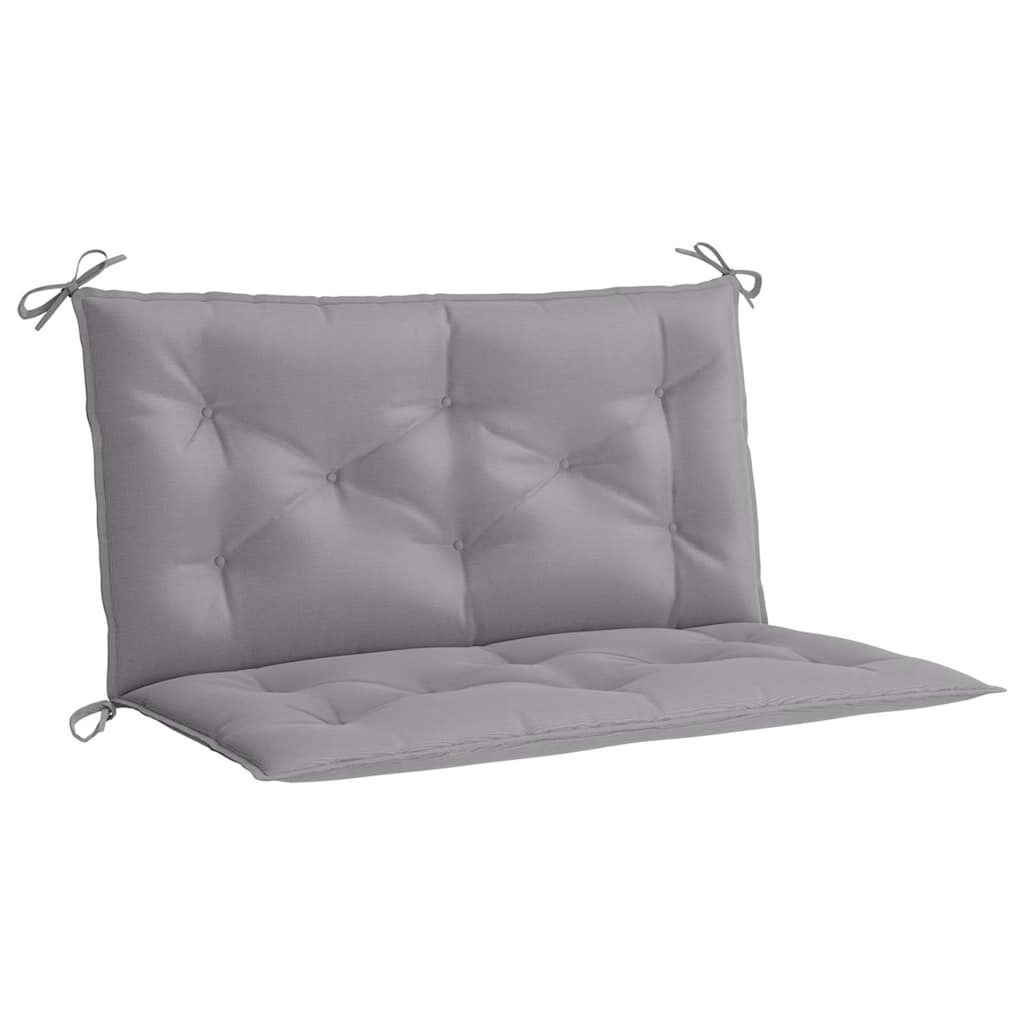 vidaXL Garden Bench Cushion Grey 100x(50+50)x7cm Oxford Fabric