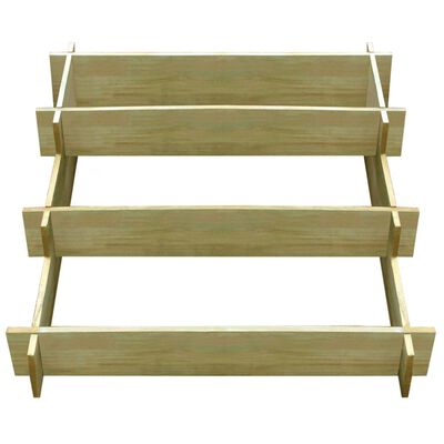 vidaXL 3-Tier Planter Box 90x90x35 cm Impregnated Wood,  vidaXL 3-Tier Planter Box 90x90x35 cm Impregnated Wood