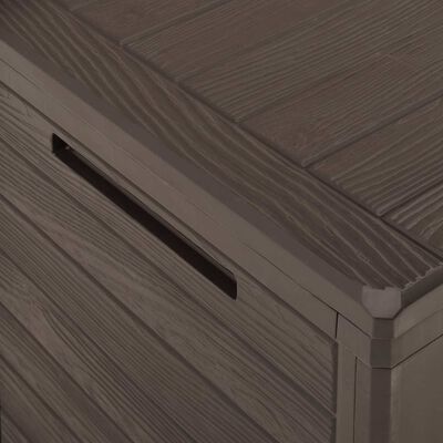 vidaXL Garden Storage Box Brown 78x44x55 cm, brown vidaXL Garden Storage Box Brown 78x44x55 cm