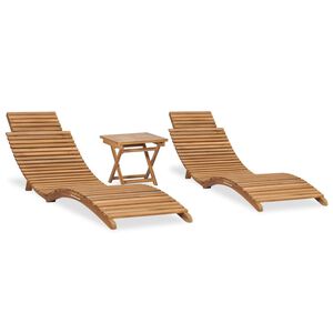 vidaXL Garden Lounge Set | Set of 2 | Teak | Fine sanded teak hard wood