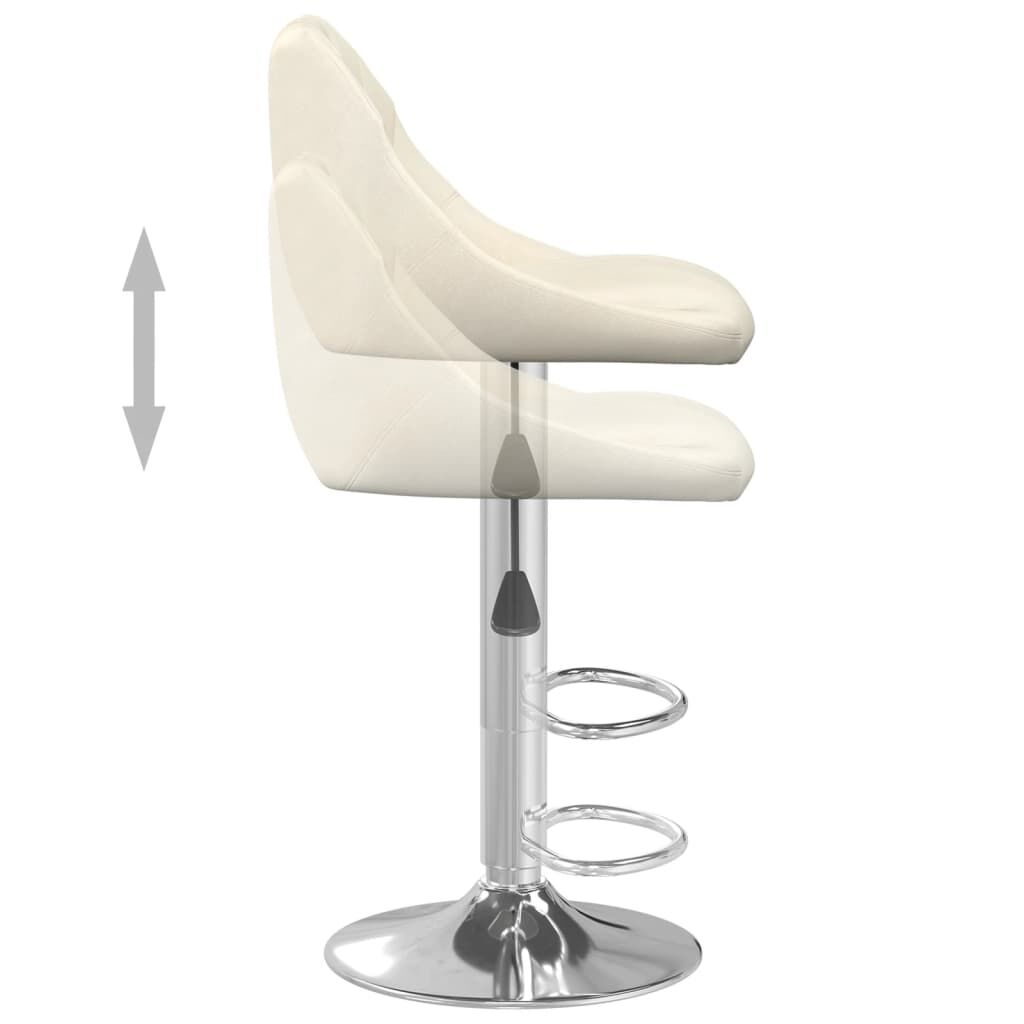 vidaXL Bar Stool Cream Velvet