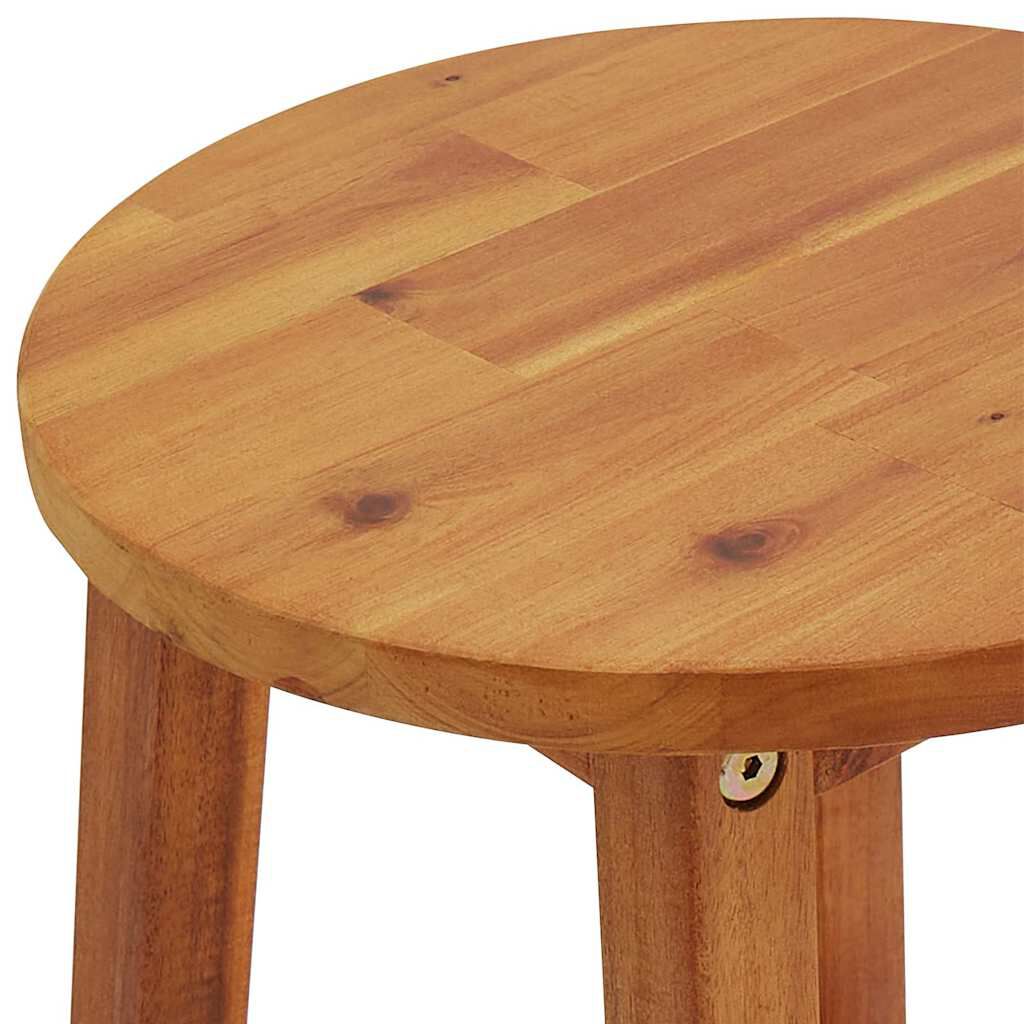 vidaXL Bar Chairs 2 pcs Solid Acacia Wood
