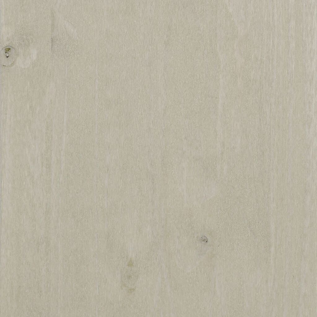 vidaXL Wardrobe HAMAR White 99x45x137 cm Solid Wood Pine