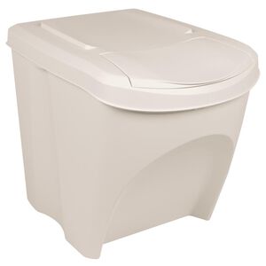 vidaXL Stackable Garbage Bin Boxes 3 pcs White 75 L Polypropylene