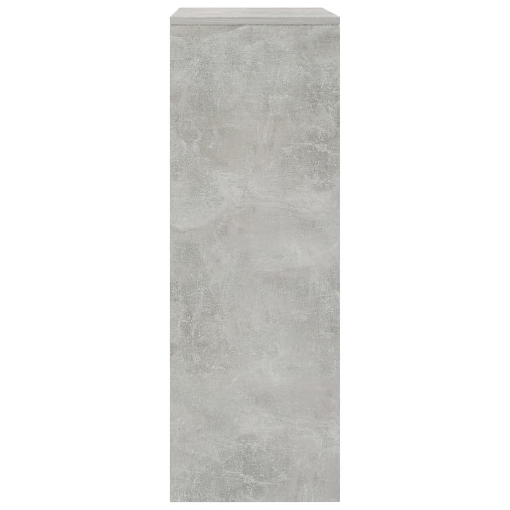 vidaXL Sideboard with 6 Drawers Concrete Grey 50x34x96 cm Engineered Wood