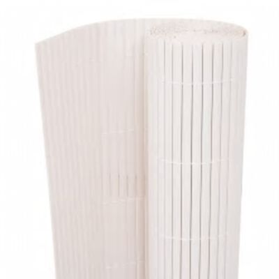 vidaXL Double-Sided Garden Fence 90x400 cm White, white vidaXL Double-Sided Garden Fence 90x400 cm White